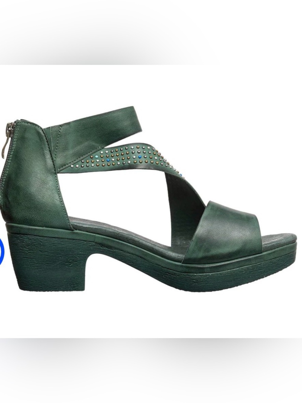 ANTELOPE E28 SLINGBACK In Turquoise Size 39/US Size 8-81/2